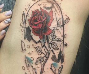 rose vase tattoo jan 9 2018